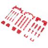 MN Model 82 Series Universal LC79 RC Car Modification, Front and Rear Metal Four-Link Suspension Kit