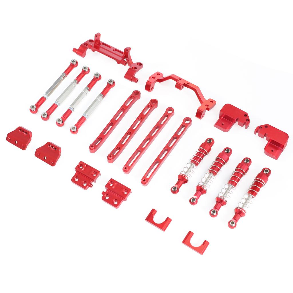 MN Model 82 Series Universal LC79 RC Car Modification, Front and Rear Metal Four-Link Suspension Kit