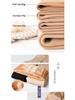 Plus Size Open Crotch Fleece-Lined Nylon Stockings, Thick Warm Leggings for Autumn/Winter