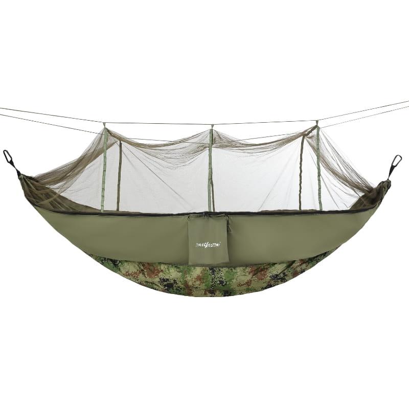 Travel Hammock With Mosquito Net, Portable Camping Set, Military