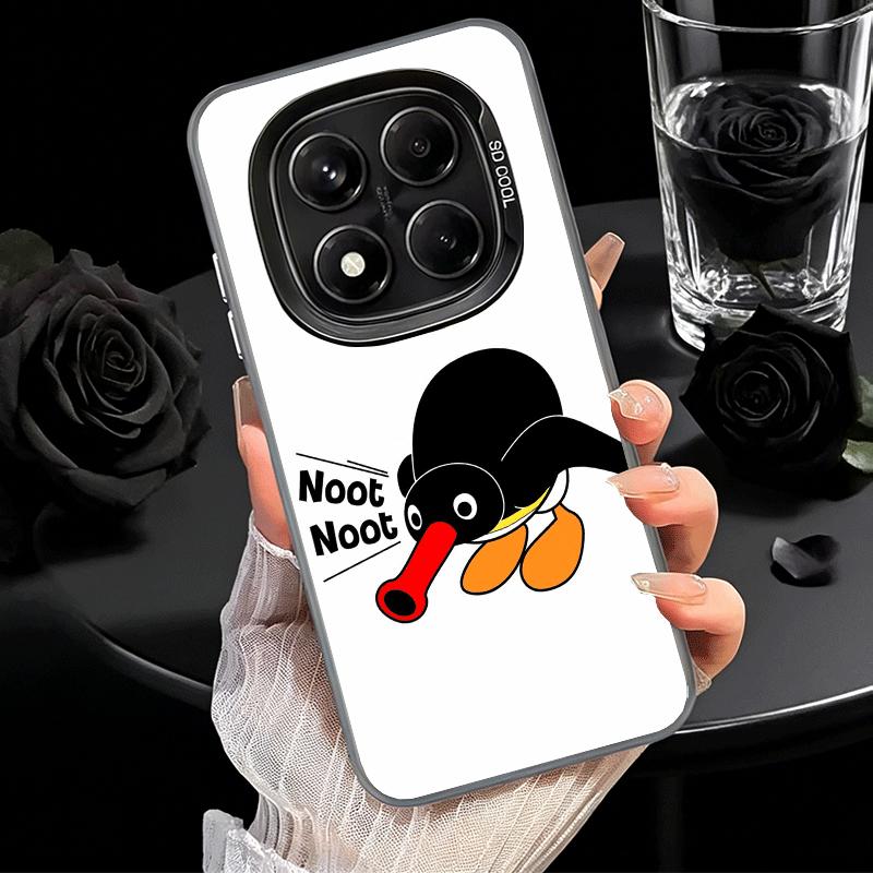 Cartoon P-Pingu Penguin Soft Phone Case for Xiaomi Redmi Note 13 14 15 Pro Plus 12S 12 11S 11 11T 10S 10 Shockproof Cover Back S