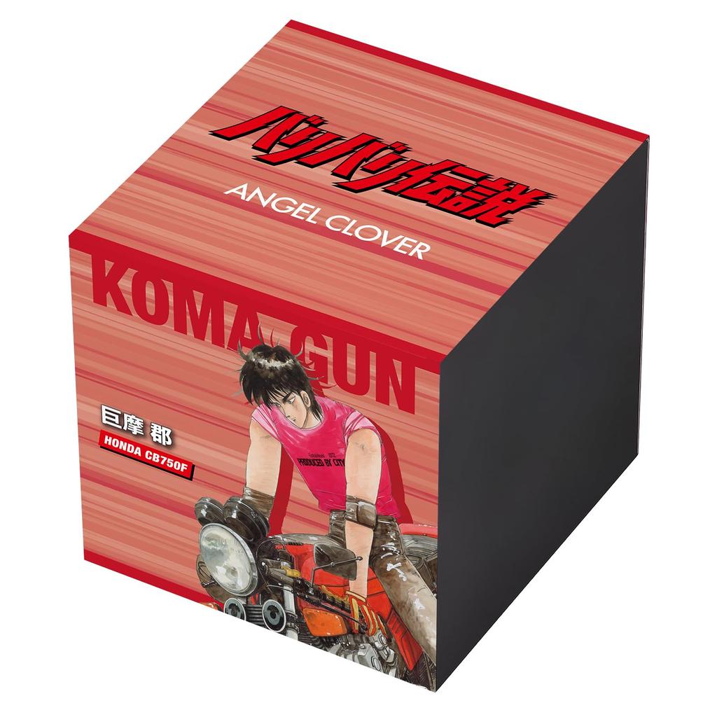 Bari Bari Densetsu Collaboration Watch Gun Koma HONDA CB750F Model Solar 10 ATM Water Mineral Red Dial BA40GUN [AngelClover] - - - Powered, Resistant,