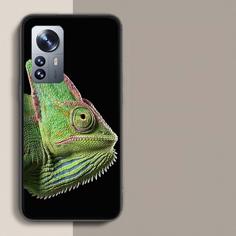 Chameleon Funny Wildlife Phone Case For Redmi Note 13 Pro Plus 14 Pro+ 12S 12 11S 11T 11E 11 10S 10 9S 9 Xiaomi Capa TPU