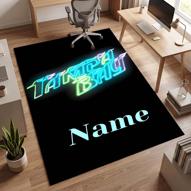 Tampa Bay Rays (1) Personalized name Office Carpet Stylish Decor for Living Room Bedroom Kitchen