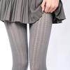 Elegant Vertical Heart Pattern Tights Stockings for Parties and Dates Women Solid Color Silk Pantyhose Leggings Hosiery