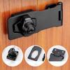 2.5/3/4inch Heavy Duty Locking Hasp with Keys Padlock Cupboard Drawer Wooden Box Lock Self Locking Security Staple Hardware