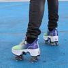Deformed Shoes Runaway Shoes Dual-purpose Four-wheel Skates, Skates, Skates, Skateboards