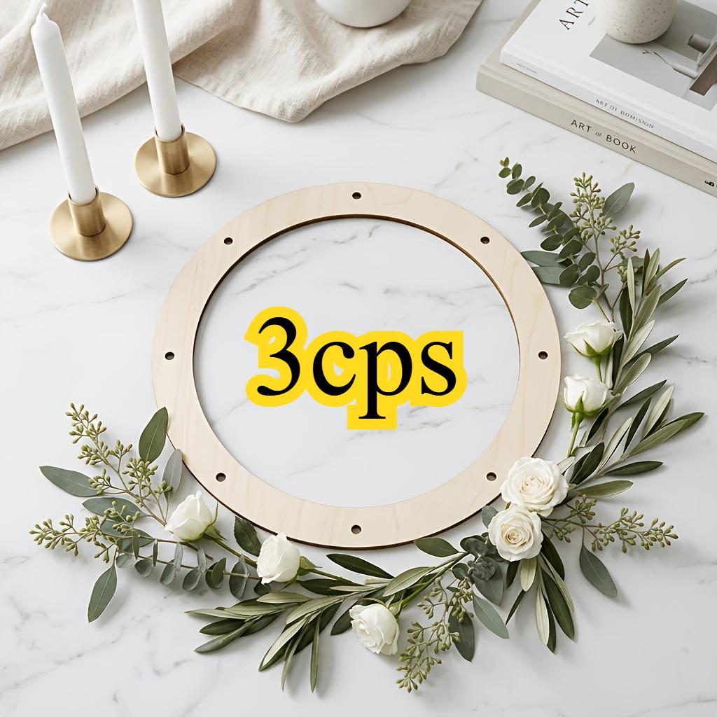 Unfinished Wooden Heart Round Wreath Base Blank Wood Wreath Frame DIY Floral Craft Supplies for Wedding Door Wall FarmhouseDecor