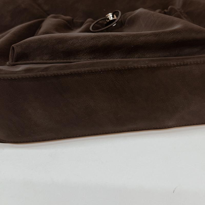 Slouchy Shoulder Bag with Front Pouch Large Capacity Everyday Fashion Tote Bag
