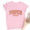 Pumpkin Season Unisex Short Sleeves Summer Autumn Female Tshirt Thanksgiving Halloween Party Female Round Neck Top Tee
