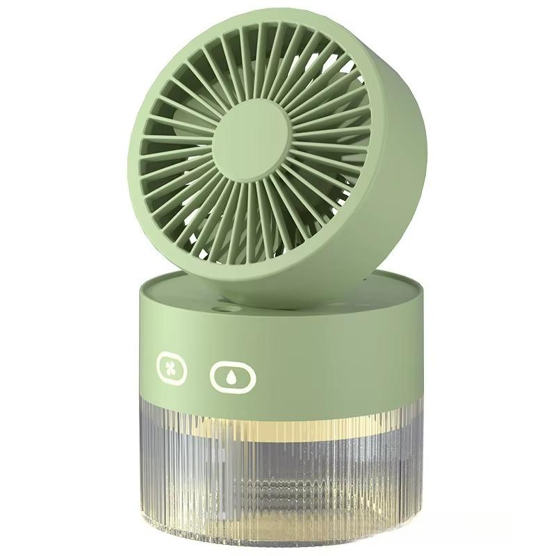 Cold Fan 1PCS Mini Desktop Small Fan Can Be Folded Cold Air Humidification Spray