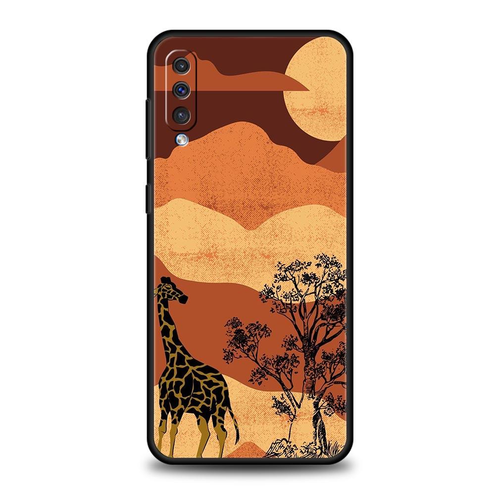 

giraffe Phone Case For Samsung A24 A12 A14 A32 A50 A70 A20E A20S A10S A22 A30 A40 A34 A54 A42 A52 5G A02S A04s Soft Cover Samsung A40