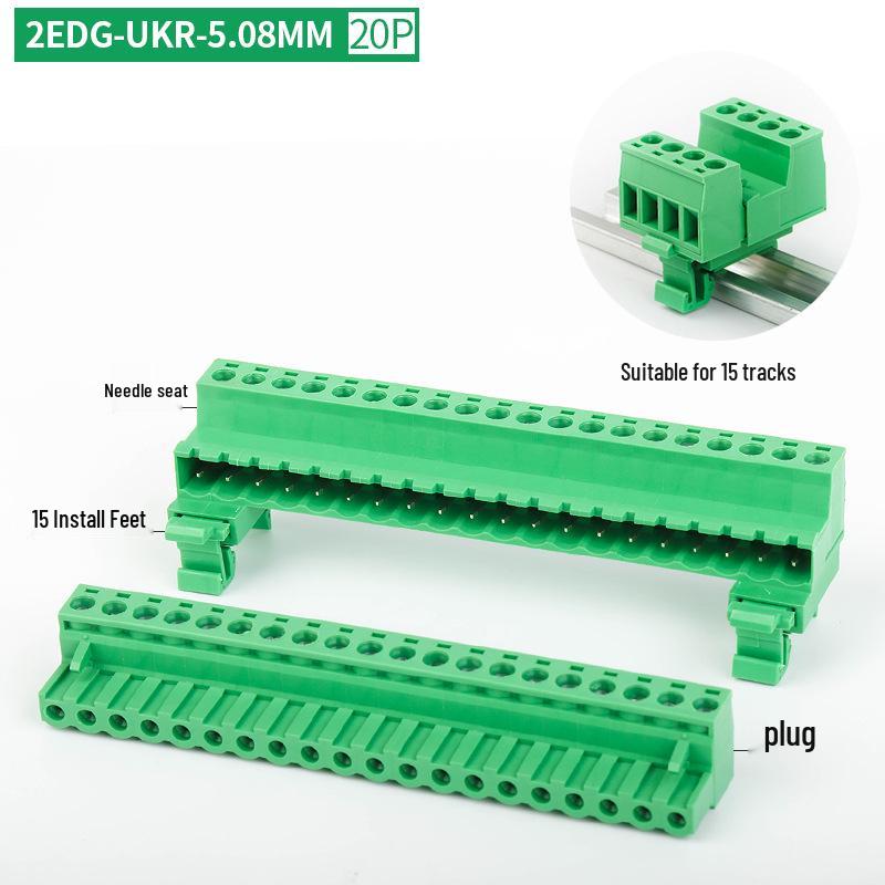 2EDG-UKR-5.08MM Plug-in Rail Guide Terminal Block Connector