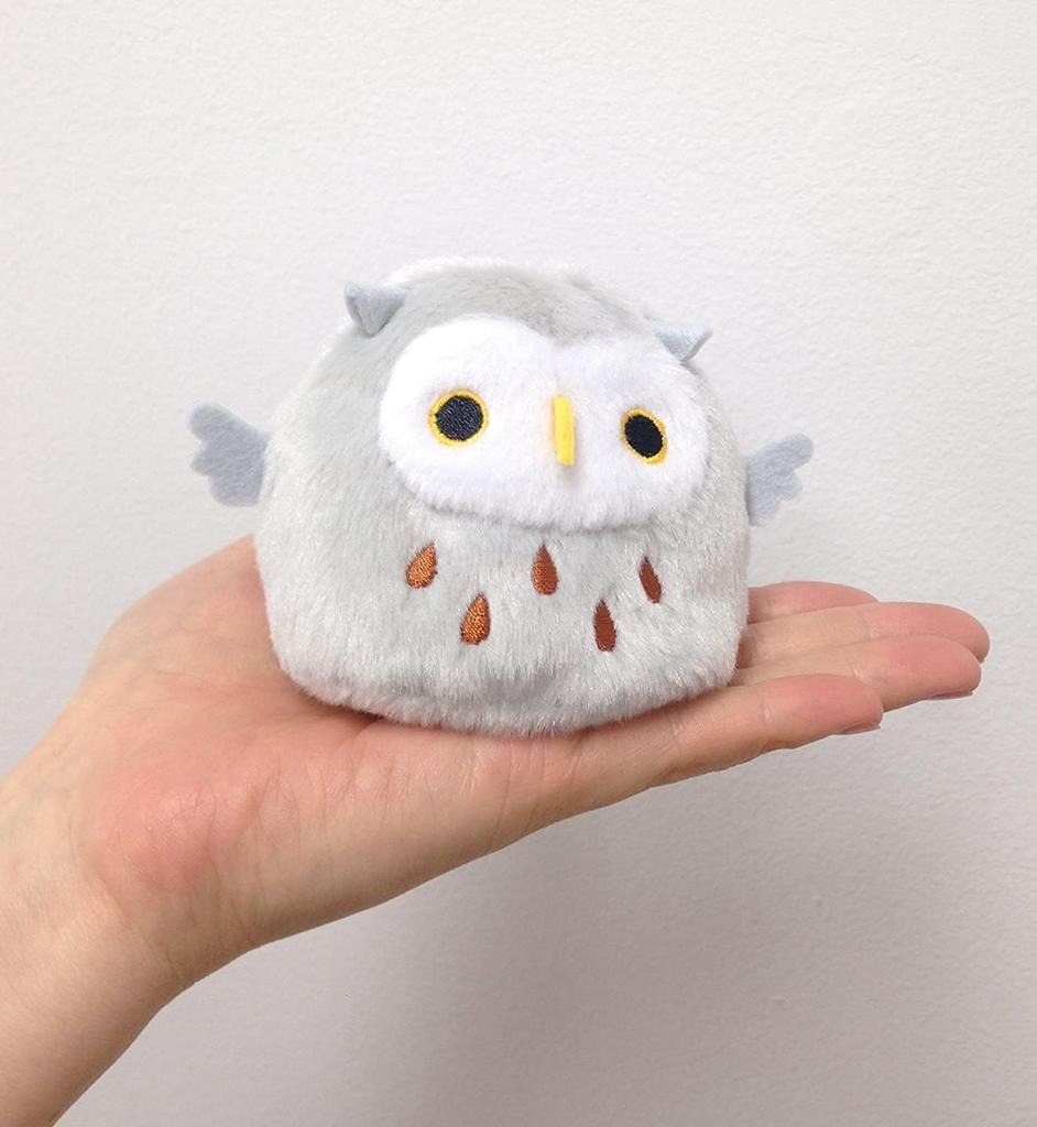 Toridango Bird Plush Toy Set of 3 Types (Owl, Snowy Owl, Horned Owl)