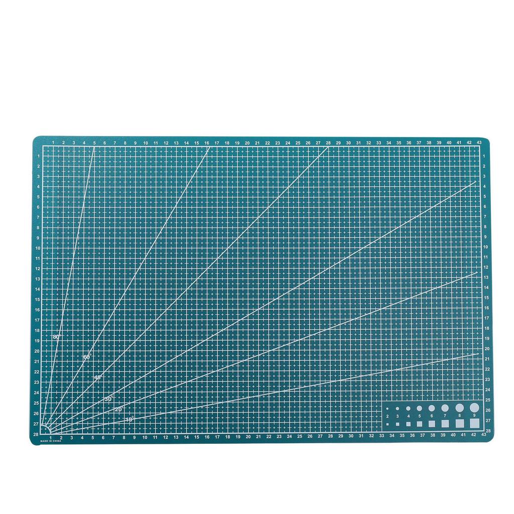 A3 Cutting Mat & Craft Knife Set for Woodblock Printing and Crafts, Single-layer PP Board for Education and Exams