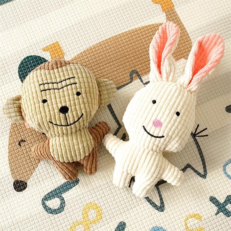 Plush Sound Toy for Teething, Durable and Chewable, Cute Animal-shaped, Popular Pet Dog Crinkle Paper Sound Toy