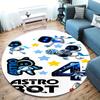 ASTRO BOT Round Area Rug,Carpet Rug for Living Room Bedroom Sofa Playroom Decor,Non-slip Floor Mat