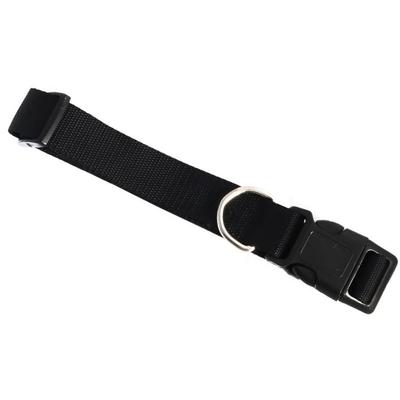 Durable Black Pet Collar with Adjustable Length