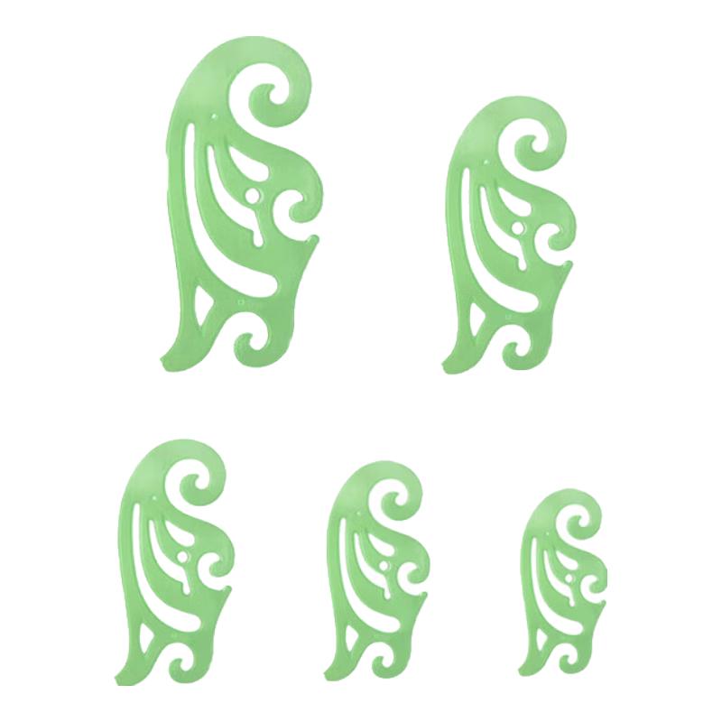 5-Piece Curve Ruler Set for Design and Drawing