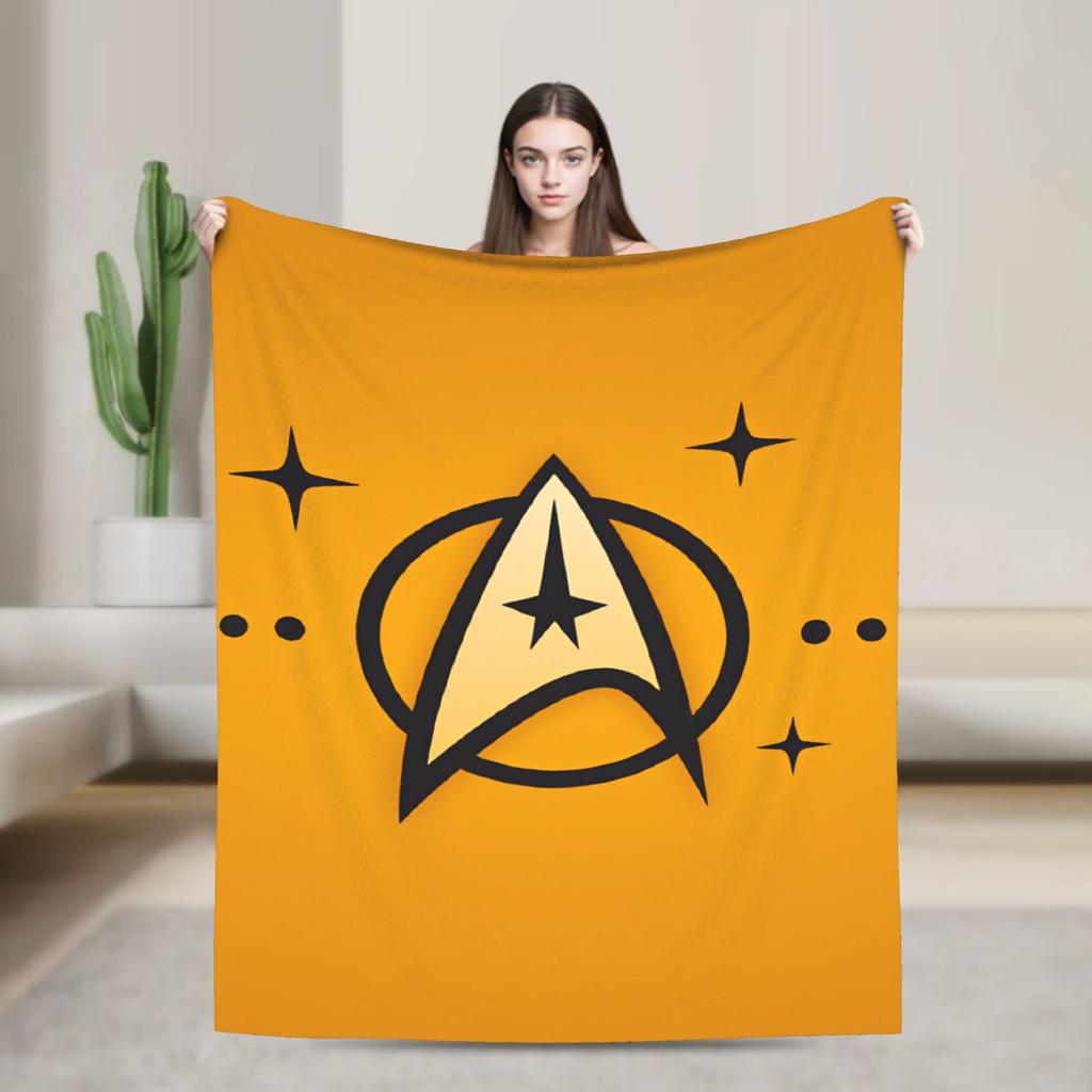 Soft Warm Blanket Travel Office S-Star T-Trek Ship Movie Throw Blanket Flannel Bedspread For Living Room Print Sofa Bed Cover