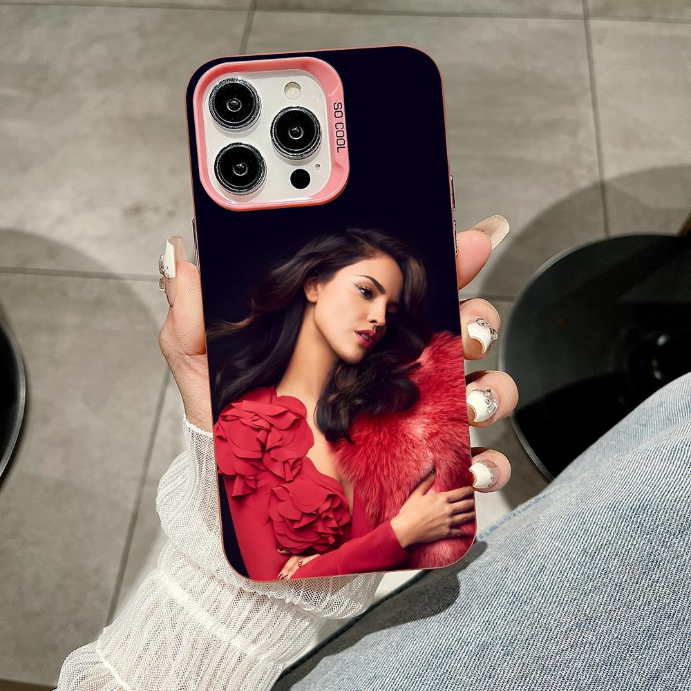 Fashion Eiza Gonzalez Pink Translucent Mobile Phone Case for iPhone 17 16 15 14 13 12 11 X XR XS Air Pro Max Plus Colorful Cover