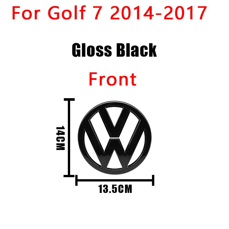 1Pcs VW 3D Car Cover Front Grille Badge Rear Trunk Emblem Decals Accessories For Volkswagen Golf 7 7.5 MK7 MK7.5 GTI R Rline GTD