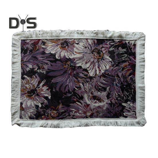 Tischset mit Quaste, pastoralem Stil, Blumen-Ölgemälde, ästhetische runde Form, Partys, Hochzeiten, Bankette, Tischdekoration, Abendessen-Matte