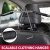 A Retractable Clothing Hanger for Car Backs a Car Pants Hanger Set a Coat Rack Made of Durable Stainless Steel