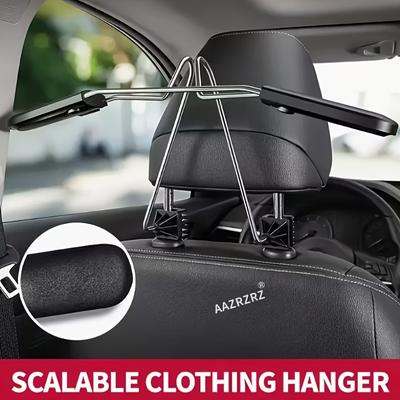 A Retractable Clothing Hanger for Car Backs a Car Pants Hanger Set a Coat Rack Made of Durable Stainless Steel
