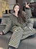 Women's 2025 Winter Hooded Coral Fleece Pajama Set - Cozy, Fashionable, Versatile, High-End Homewear