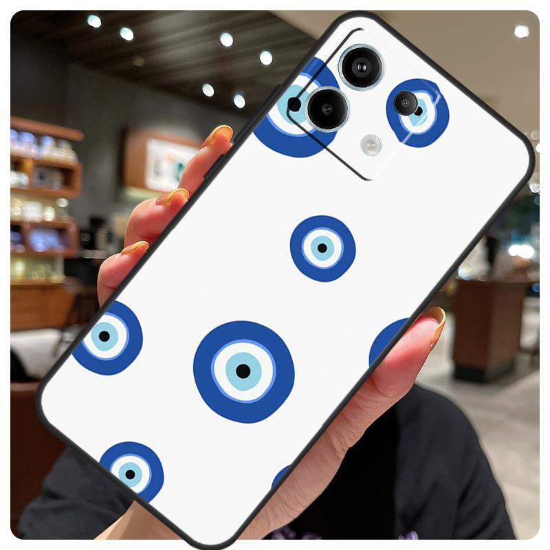 Big Eyes Cartoon Pattern Case For Xiaomi Redmi Note 14 10 11 12 13 15 Pro Plus Cover For Redmi 15 15C 14C 10C 12C 13C