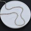 PANJBJ 925 Sterling Silber Geometrische Perlenkette für Damen Hip-Hop Minimalistisches Mode Trend Design Schmuck Geschenk Dropshipping