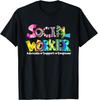Advocate Support And Empower Social Worker Social Work Month T-Shirt