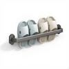 WallMounted Slipper Rack, NoDrill Organizer, Bathroom Storage, Drainage White 28cm
