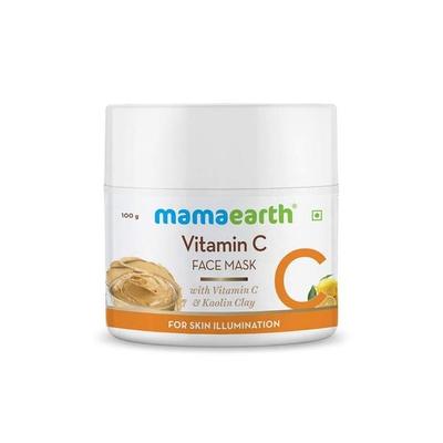 Mamaearth Vitamin C Pleťová maska ​​s vitaminem C a kaolinovým jílem pro rozjasnění pleti - 100 g