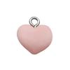Colorful Resin Heart Earrings & Keychain Necklace Charm Set