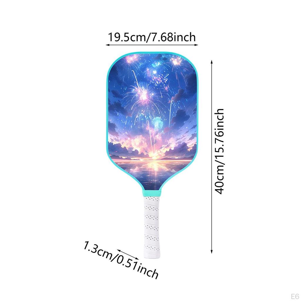 Pickleball Paddle Racket Lightweight Polypropylene Honeycomb Core Style A