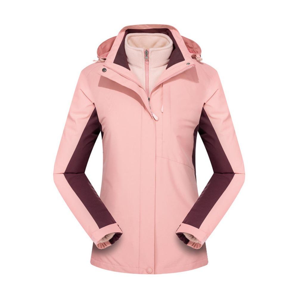 Jacket Women's Windproof Waterproof Removable Fleece Jacket Men's Warm