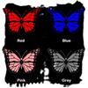 Car Seat Cover Full Set, Universal Butterfly Pattern Embroidery Auto Seat Cover Set