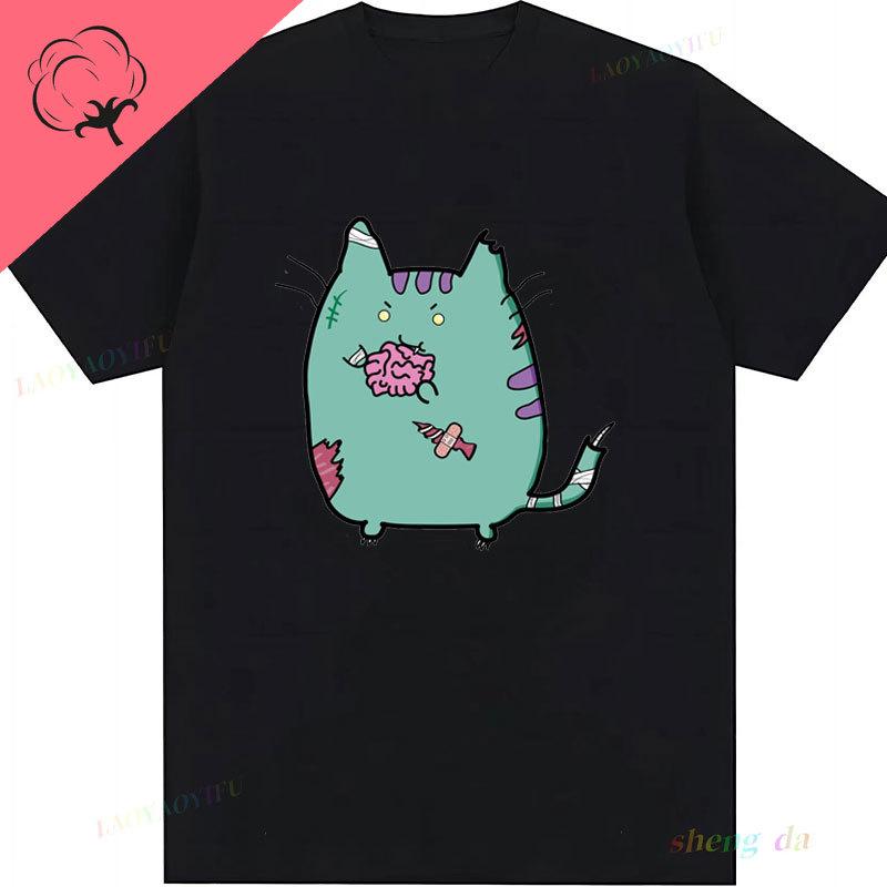 New Fashion Kawaii Hot Sale Summer Clothes Zombie Cat Dont Tell Me What To Do Casual Funny Unisex Graphic T Shirts Women Tee