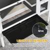 Small Animal Hutch for Dwarf Hamsters, Rabbits, Guinea Pigs, with Accessories, Elevated Design, Wood, Metal, Grey