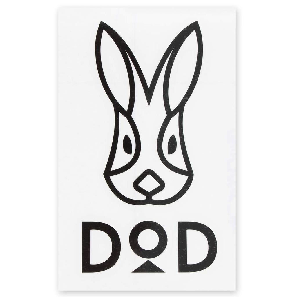 DOD Logo Sticker L Outdoor Weather Resistant Type Cutting Sticker