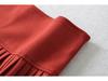 Women's High-Waisted Gray Pleated Wool Blend Mini Skirt - Elegant, Anti-Exposure Design for Autumn/Winter 2025