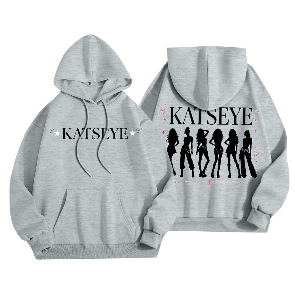 Unisex Lightweight Long-Sleeve Printed Hooded Pullover Sweatshirt