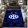 Tapis Thème Inter Milan Tapis de Zone Doux Velours Cristal Tapis de Sol Antidérapant pour Salon Chambre à Coucher Crèche