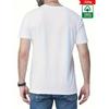 Herren Casual Kurzarm T-Shirt - Hellblaues Berg-Grafik-Tee, Regular Fit, Rundhalsausschnitt, Sommer-Essential für Freizeitkleidung, Outdoor-Freizeitkleidung