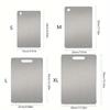 Titanium Cutting Boards for Kitchen Stainless Board 304 Steel Thickened Double Sided Food Grade Portable Fruit Meat Chopping
