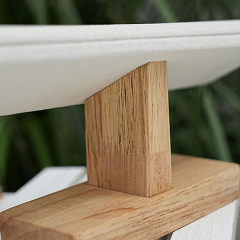 Elegant Sturdy Wood Jewelry Display Stand Accessory for Bracelets and Necklaces With Soft Lint Lining Stylish Designs