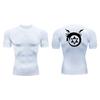 Anime Summer Men's Printed Tight Short Sleeve Fitness Training T-shirt Breathable Quick Drying Sports T-shirt