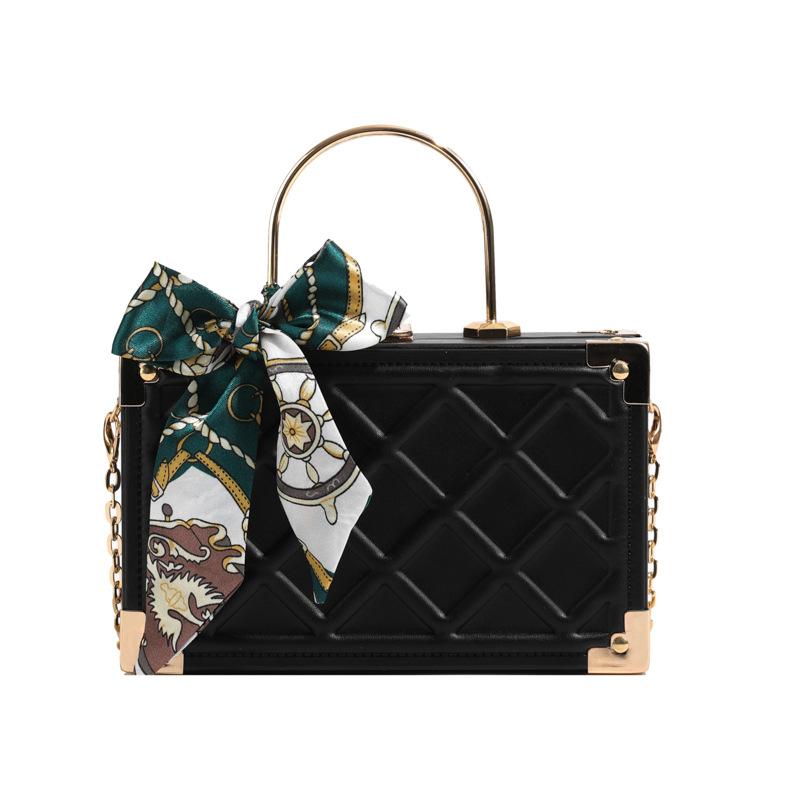 Exquisite women's plaid armpit bag simple bag casual box crossbody bag